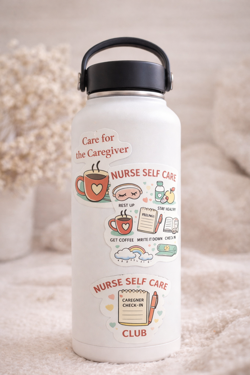 Nurse Self Care Sticker Pack