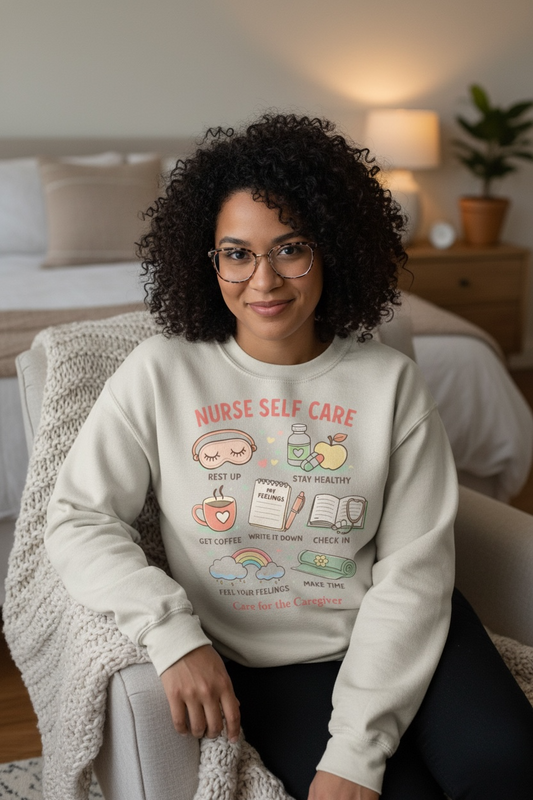Nurse Self Care Crewneck