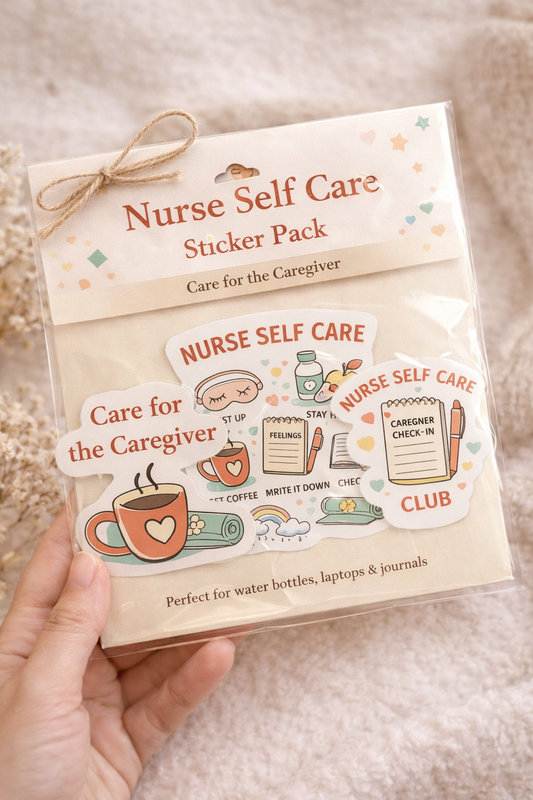 Nurse Self Care Sticker Pack